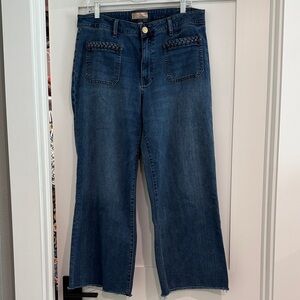 Kut from the Kloth Women's Wide-Leg Jeans with Pocket Detail